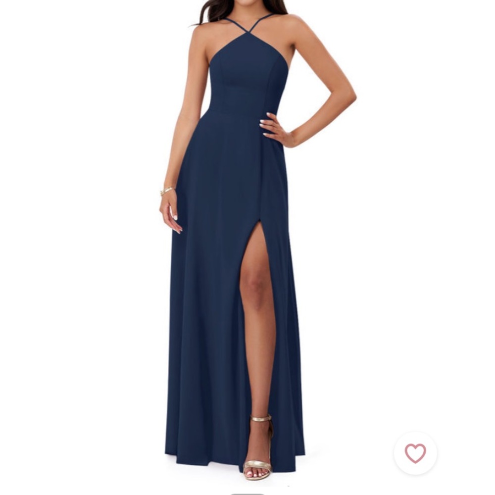 Azazie Bailey Bridesmaids Dress in Dark Navy